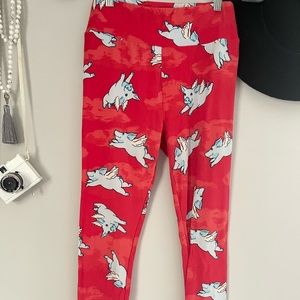 Flying pig LuLaRoe leggings